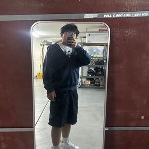 Navy blue Full-Zip Hoodie with Hood